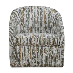 Uttermost Uttermost Mari Barrel Back Boucle Swivel Accent Chair for Living Room 53118