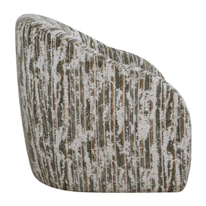 Uttermost Mari Barrel Back Boucle Swivel Accent Chair for Living Room