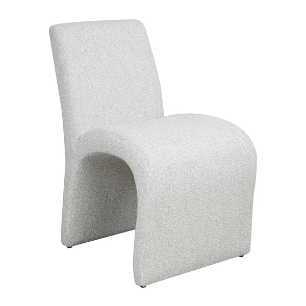 Uttermost Valentin Sculptural Boucle Dining Chair with Arched Back for Modern Rooms