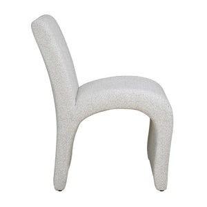 Uttermost Valentin Sculptural Boucle Dining Chair with Arched Back for Modern Rooms
