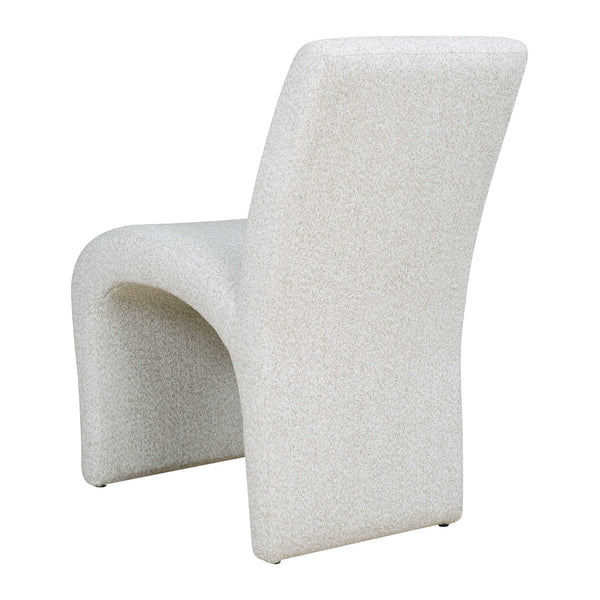 Uttermost Valentin Sculptural Boucle Dining Chair with Arched Back for Modern Rooms