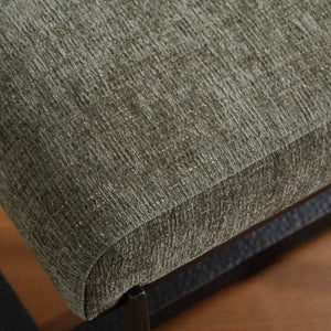 Uttermost Upholstered Accent Bench with Antique Bronze Iron Legs for Bedroom or Entryway