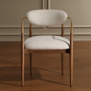 Uttermost Moxie Velvet Dining Chair Solid Wood Frame with Brushed Brass Accents