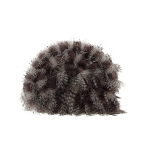 Homeroots 60" X 50" Dark Slate Gray Knitted Acrylic Animal Print Plush Throw Blanket  Acrylic 531298