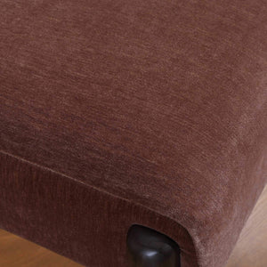 Uttermost Avera Velvet Dining Chair Espresso Frame Mid-century Tapered Legs Padded Seat