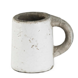 Zentique Mug Compact Stoneware 5" x 4.5" – Durable Chip-Resistant, Ergonomic Handle, Neutral Accent Finish 5313S