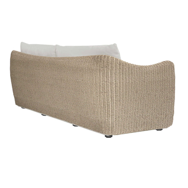Uttermost Sunset Hand-woven All-weather Wicker Outdoor Sofa with Plush Acrylic Cushions