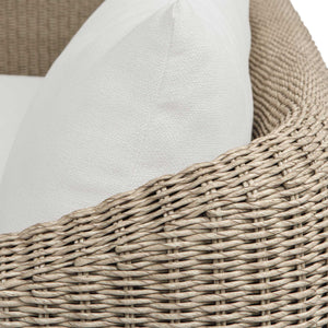 Uttermost Sunset Hand-woven All-weather Wicker Outdoor Sofa with Plush Acrylic Cushions