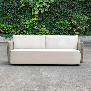 Uttermost Sunset Hand-woven All-weather Wicker Outdoor Sofa with Plush Acrylic Cushions