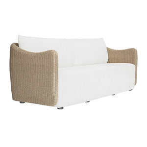 Uttermost Sunset Hand-woven All-weather Wicker Outdoor Sofa with Plush Acrylic Cushions