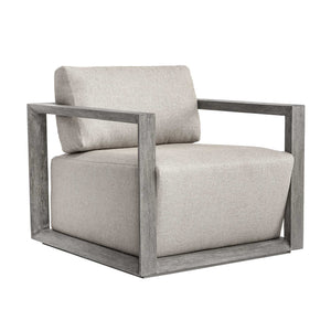 Uttermost Remsen Outdoor Lounge Chair with Durable Frame and Plush Cushion for Coastal Living
