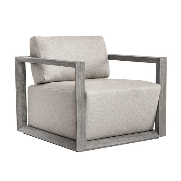 Uttermost Remsen Outdoor Lounge Chair with Durable Frame and Plush Cushion for Coastal Living