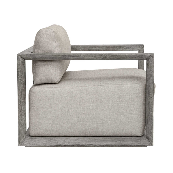 Uttermost Remsen Outdoor Lounge Chair with Durable Frame and Plush Cushion for Coastal Living