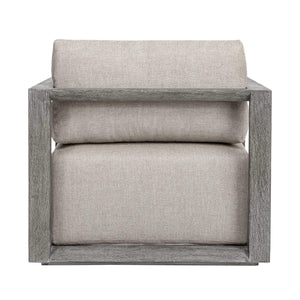 Uttermost Remsen Outdoor Lounge Chair with Durable Frame and Plush Cushion for Coastal Living