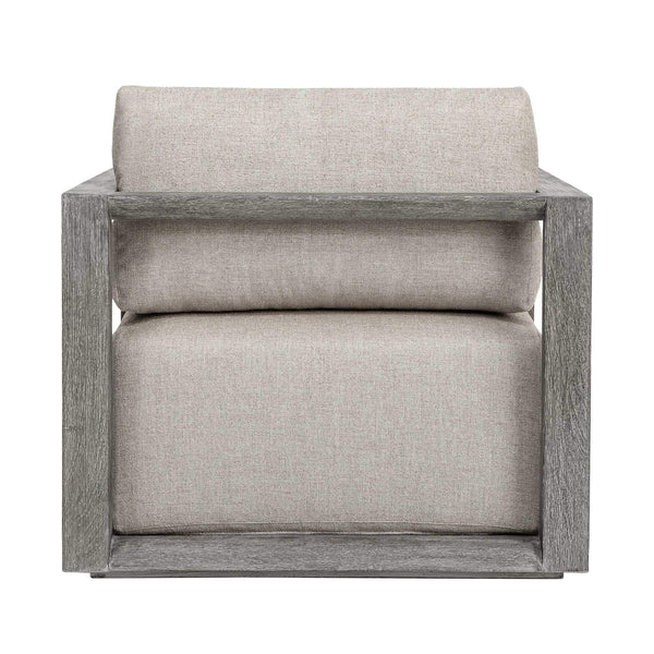 Uttermost Remsen Outdoor Lounge Chair with Durable Frame and Plush Cushion for Coastal Living