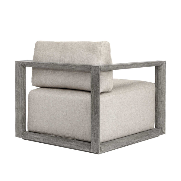 Uttermost Remsen Outdoor Lounge Chair with Durable Frame and Plush Cushion for Coastal Living