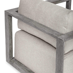 Uttermost Remsen Outdoor Lounge Chair with Durable Frame and Plush Cushion for Coastal Living