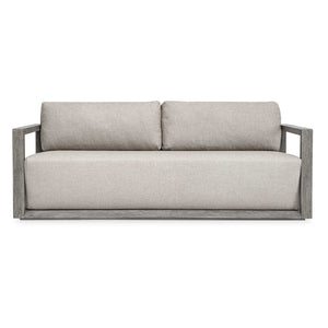 Uttermost Remsen Sculptural Outdoor Sofa with Weather-resistant Cushions for Patio Lounging
