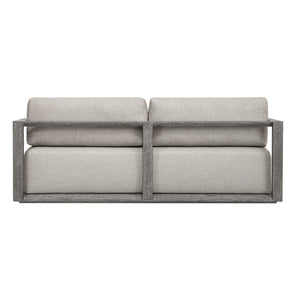 Uttermost Remsen Sculptural Outdoor Sofa with Weather-resistant Cushions for Patio Lounging