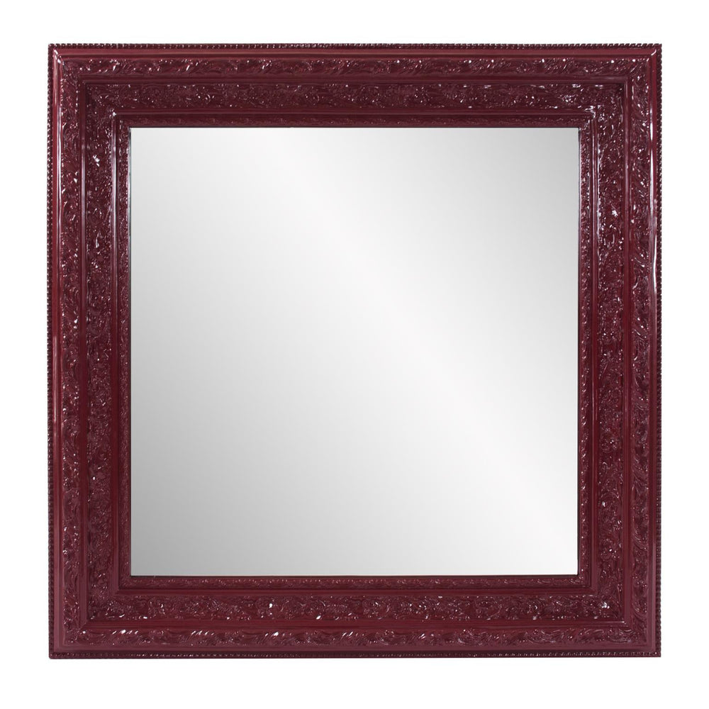 Howard Elliott Nottingham Mirror: Exquisite Ornate Frame In Charcoal Finish, Ready To Hang For Timeless Elegance Blue Wood 53149-howard-elliott
