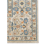 Homeroots 5' X 7' Blue And Orange Medallion Stain Resistant Indoor Outdoor Area Rug Beige,Orange Polypropylene 531517