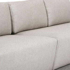 Uttermost Remsen Sculptural Outdoor Sofa with Weather-resistant Cushions for Patio Lounging