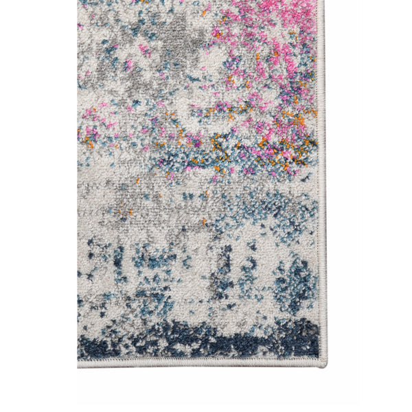 Homeroots 5' X 7' Pink And Orange Abstract Power Loom Area Rug  Polypropylene 531523