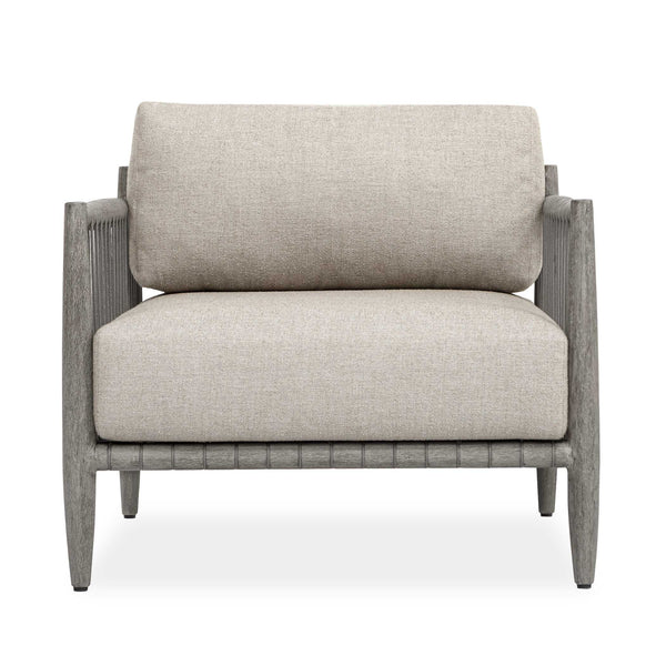 Uttermost Uttermost Borneo Mahogany Rope Outdoor Lounge Chair with Sunbrella Cushions 53152