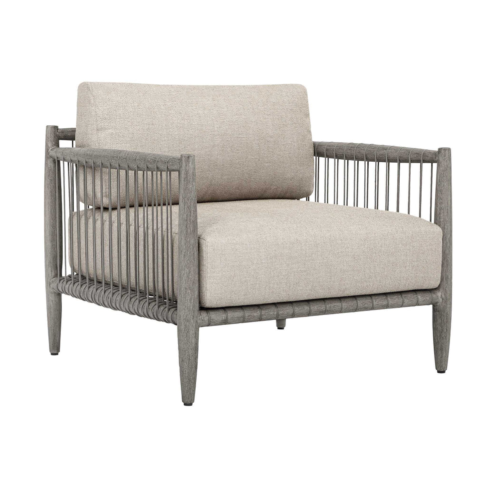 Uttermost Uttermost Borneo Mahogany Rope Outdoor Lounge Chair with Sunbrella Cushions 53152