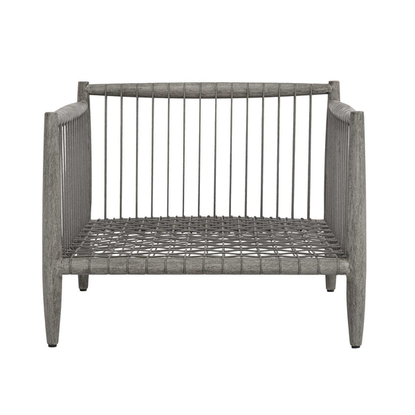 Uttermost Borneo Mahogany Rope Outdoor Lounge Chair with Sunbrella Cushions
