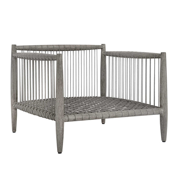 Uttermost Borneo Mahogany Rope Outdoor Lounge Chair with Sunbrella Cushions