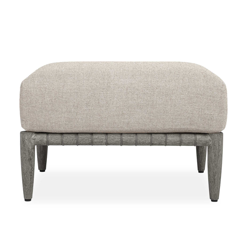 Uttermost Uttermost Borneo Mahogany Rope Accent Outdoor Ottoman with Sunbrella Cushion 53153