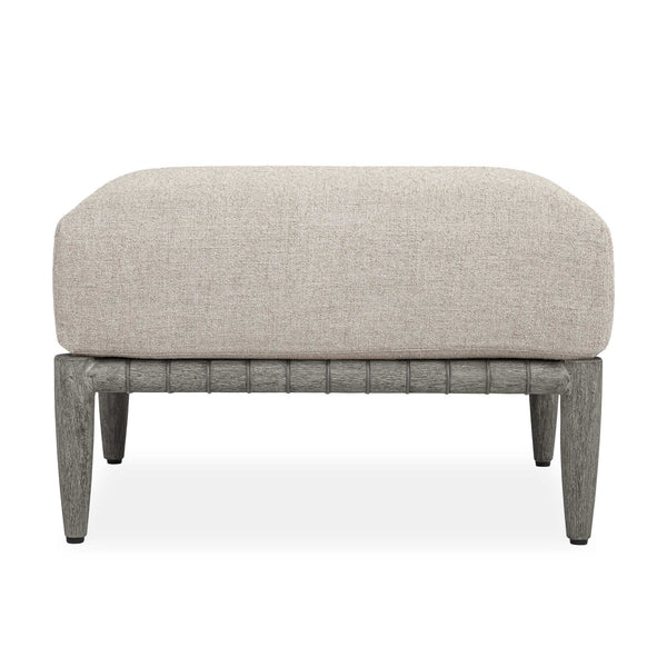 Uttermost Uttermost Borneo Mahogany Rope Accent Outdoor Ottoman with Sunbrella Cushion 53153