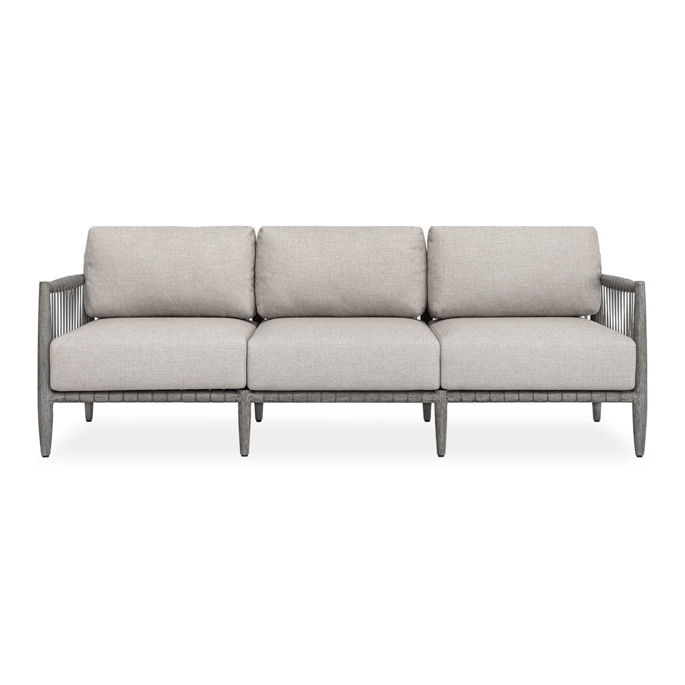 Uttermost Uttermost Borneo Outdoor Mahogany Rope Sofa with Sunbrella Cushions for Patio 53154