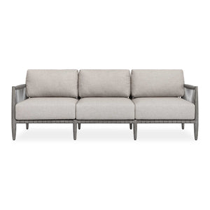Uttermost Uttermost Borneo Outdoor Mahogany Rope Sofa with Sunbrella Cushions for Patio 53154