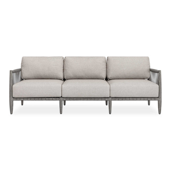Uttermost Uttermost Borneo Outdoor Mahogany Rope Sofa with Sunbrella Cushions for Patio 53154