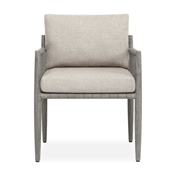 Uttermost Uttermost Borneo Mahogany Outdoor Dining Chair with Rope Accents and Sunbrella Cushion 53155