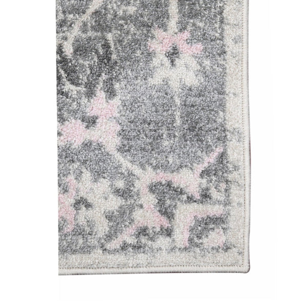 HomeRoots 5' Modern Gray and Dark Gray Area Rug - Durable, Stain-Resistant, Stylish for Busy Homes and Pets 9' x 12' 531561