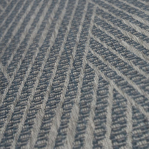 HomeRoots 8' Contemporary Gray and Blue Geometric Indoor Outdoor Area Rug – Durable, Stain-Resistant Design Blue 8' x 10' 531606