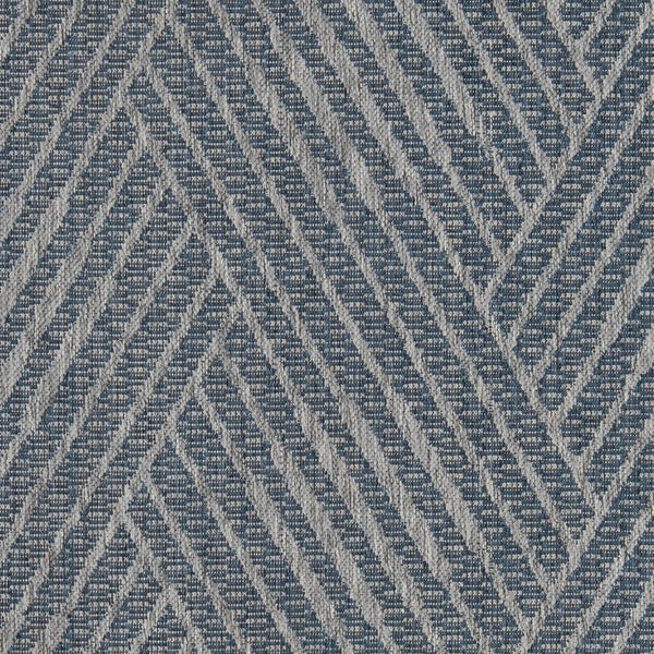 Homeroots 6' Gray And Blue Geometric Stain Resistant Area Rug – Perfect For Indoor And Outdoor Spaces! Blue Polypropylene 531610