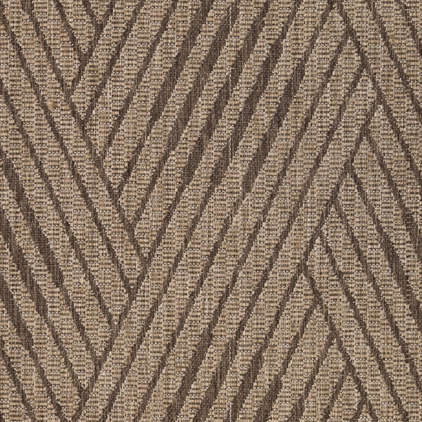 HomeRoots 8' Contemporary Gray and Blue Geometric Indoor Outdoor Area Rug – Durable, Stain-Resistant Design Beige 9' x 12' 531621