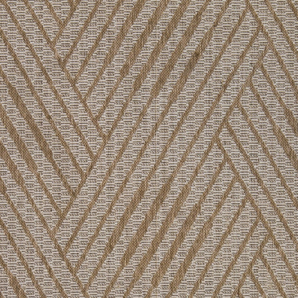 HomeRoots 8' Contemporary Gray and Blue Geometric Indoor Outdoor Area Rug – Durable, Stain-Resistant Design Champagne 8' x 10' 531627