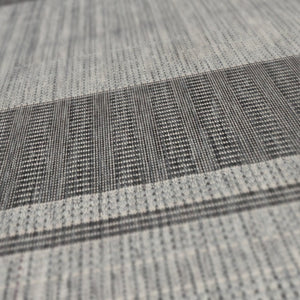 HomeRoots 8' Striped Stain Resistant Area Rug for Indoor or Outdoor Spaces – Durable, Low Maintenance Design! Silver 6'6" x 9'10" 531652