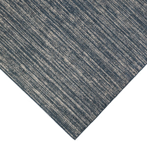 Homeroots 4' X 6' Gray And Blue Striped Stain Resistant Indoor Outdoor Area Rug Blue Polypropylene 531661