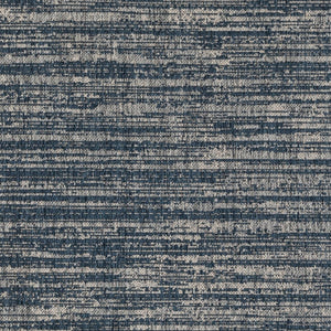 HomeRoots 8' Durable Striped Indoor Outdoor Area Rug - Stain Resistant, Low Profile, Easy Care for High Traffic Spaces Blue 8' x 10' 531662
