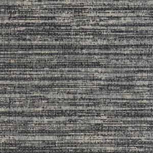 HomeRoots 8' Durable Striped Indoor Outdoor Area Rug - Stain Resistant, Low Profile, Easy Care for High Traffic Spaces Iron 9' x 12' 531670