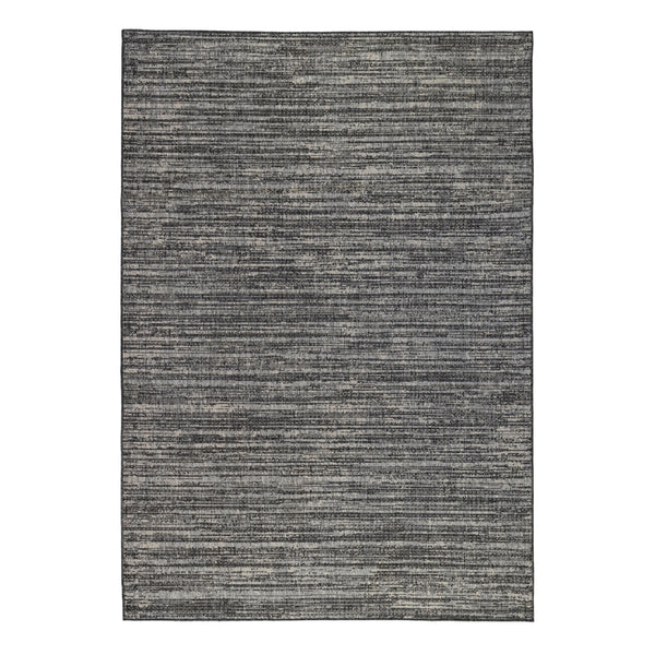 Homeroots 8' Runner Brown And Ivory Striped Stain Resistant Indoor Outdoor Runner Rug Iron Polypropylene 531671