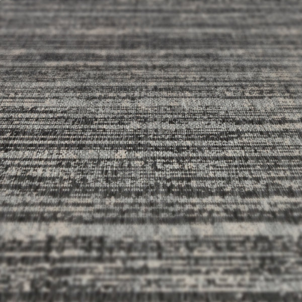 Homeroots 5' X 8' Brown And Ivory Striped Stain Resistant Indoor Outdoor Area Rug Iron Polypropylene 531672