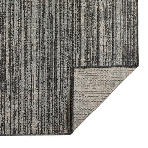 Homeroots 6' X 9' Brown And Ivory Striped Stain Resistant Indoor Outdoor Area Rug Iron Polypropylene 531673