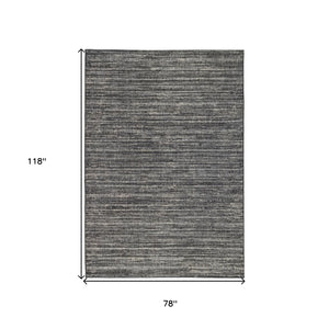 Homeroots 6' X 9' Brown And Ivory Striped Stain Resistant Indoor Outdoor Area Rug Iron Polypropylene 531673